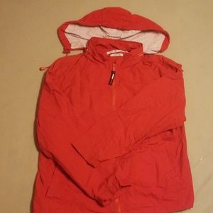 Red Tommy Hilfiger windbreaker